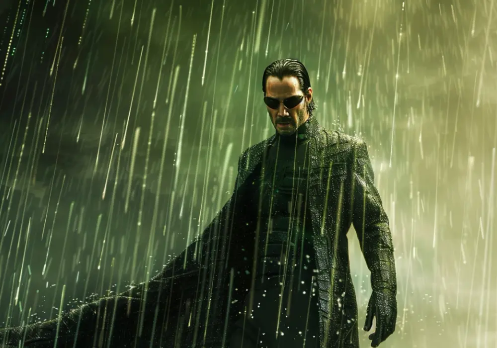 Keanu Reeves jako Neo w "Matrixie" - legenda kina akcji w kultowej roli