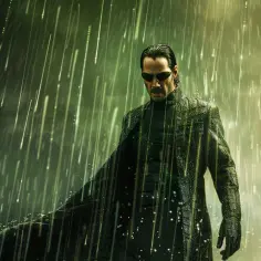 Keanu Reeves jako Neo w "Matrixie" - legenda kina akcji w kultowej roli