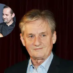 Grzegorz Wąs z córką i jej partnerem.