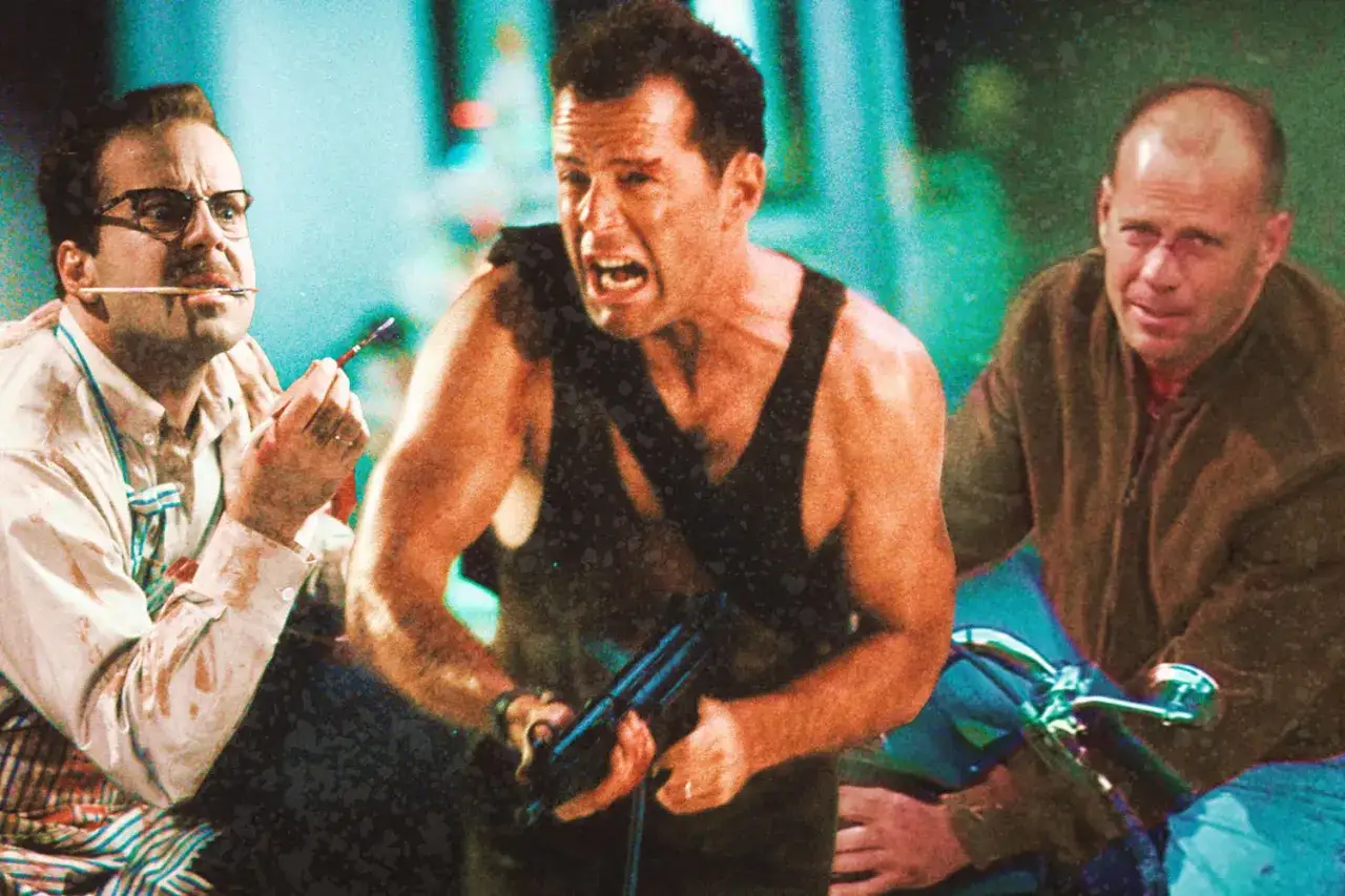 Bruce Willis w 2025 roku wciąż w akcji, tym razem z pędzlem w ustach i karabinem w ręku.